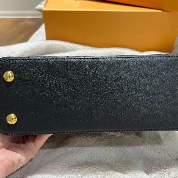 LV Capucines PM Black Ostrich - Picture 7 of 14
